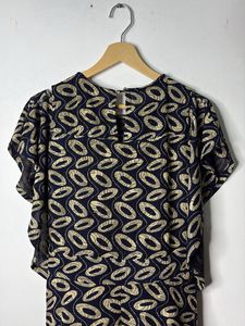 Elegant Cold Shoulder Print Dress