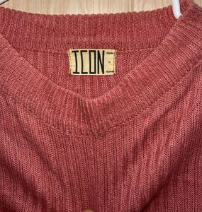 Pink Ribbed Korean Knit Bell Sleeve Top