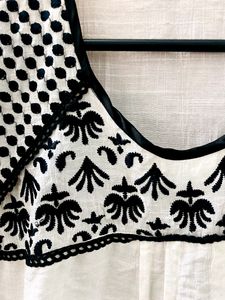 109°F White Embroidered Top (Women)