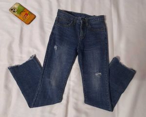 Blue Straight Fit Jean 👖 💙
