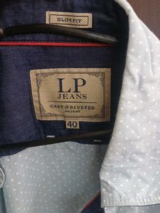 Light Blue Polka Dot Men's Shirt