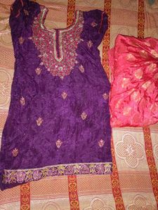 Designer Purple Kurta