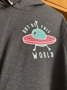 🆕 Gray Graphic Hoodie