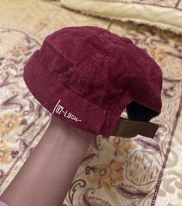 Maroon Textured Bucket Hat