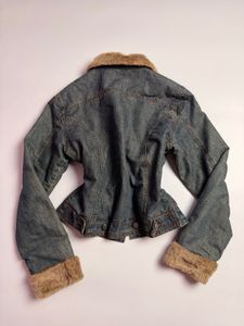 Fur Trim Denim Jacket