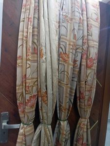 ||2 Pairs Of Multi-coloured Door Curtains|| 6ft 4"