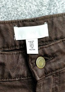 H&amp;M Dark Brown Wide Regular Jeans