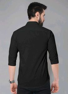 VIVESCO Men Regular Fit Solid Spread Collar Casual