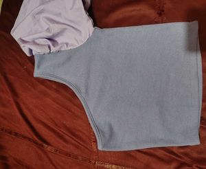 One Shoulder Puff Sleeve Top
