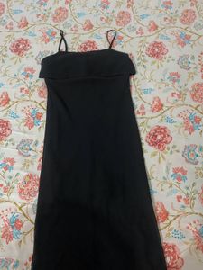 Elegant Black Strappy Dress