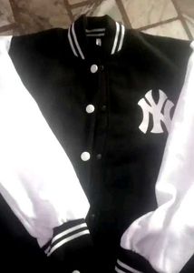 Stylish Black &amp; White Baseball Jacket
