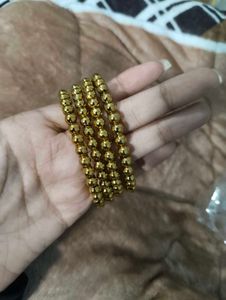 Gold Tone Beaded Bracelets
