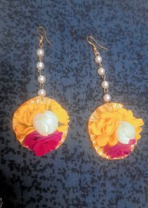 Floral Tassel Earrings