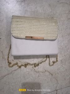 White Partywear Sling Bag