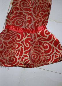 Red Printed Salwar Kameez