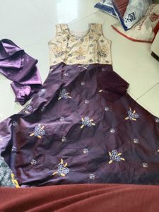 Elegant Embroidered Ethnic Gown