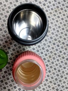 Pink &amp; Green Water Bottles