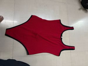 Red One-Piece Swimsuit