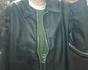 Black Faux Leather Jacket