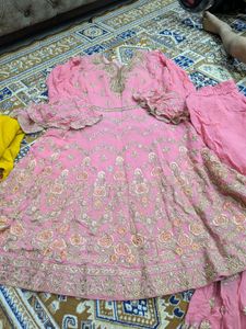 Stunning Pink Embroidered Lehenga Choli