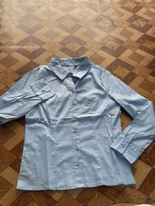 Classic Blue Button-Up Shirt