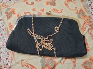 Clutch with Gold Chain imported