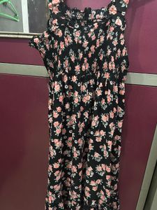 Floral Smocked Midi Dress