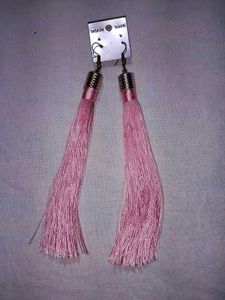 Pink Tassel Fashion Earrings