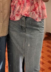 Denim Maxi Skirt