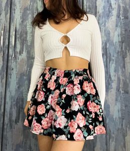floral skirt