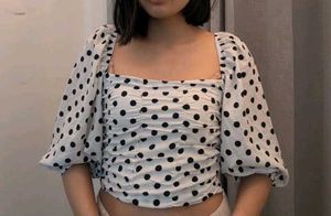 polka Dot crop top