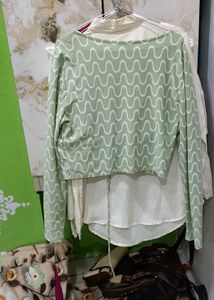 Chic Ruched Front Long Sleeve Top