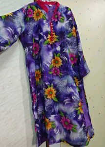 Unused Floral Print Kurta 💜