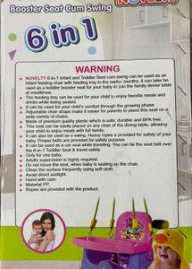 6-in-1 Booster Seat Cum Swing!