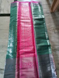 Elegant green Silk Saree