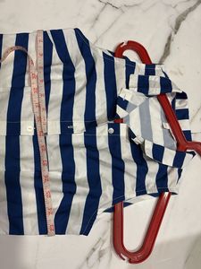 Striped Button-Up Maxi Dress