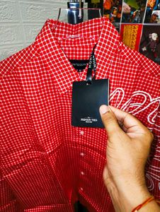 BOXY FIT SCRIPT PRINTED BAGGY PREMIUM SHIRT 🔥🔥