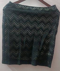 Black Net Mini Skirt