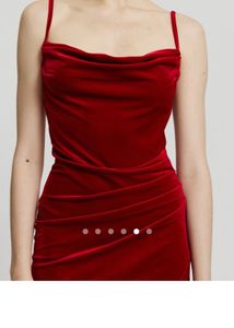 Red Velvet Party Dress