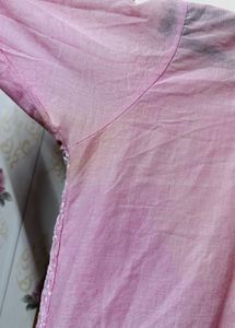 Beautiful Pink Chikankari Kurta
