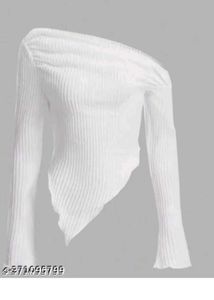 Chic White One-Shoulder Top