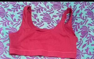 pink sports bra