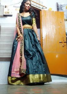 ElegantBlack Lehenga Choli Set