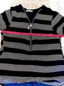 blue Zip-Up top with free jeans
