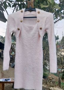 furry Pink Dress