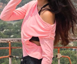 stylish pink top