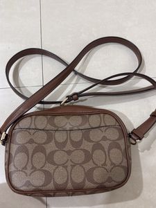 Coach Signature Brown Crossbody Bag