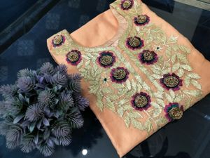 Ethnic Elegant Kurta With Gota Patti Work