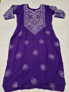 Purple Kurta Set with Dupatta