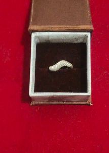 Unique Wavy Silver Ring